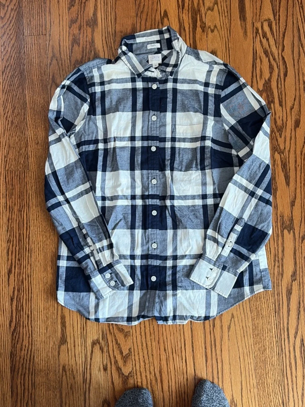 J.Crew women’s super soft button down flannel